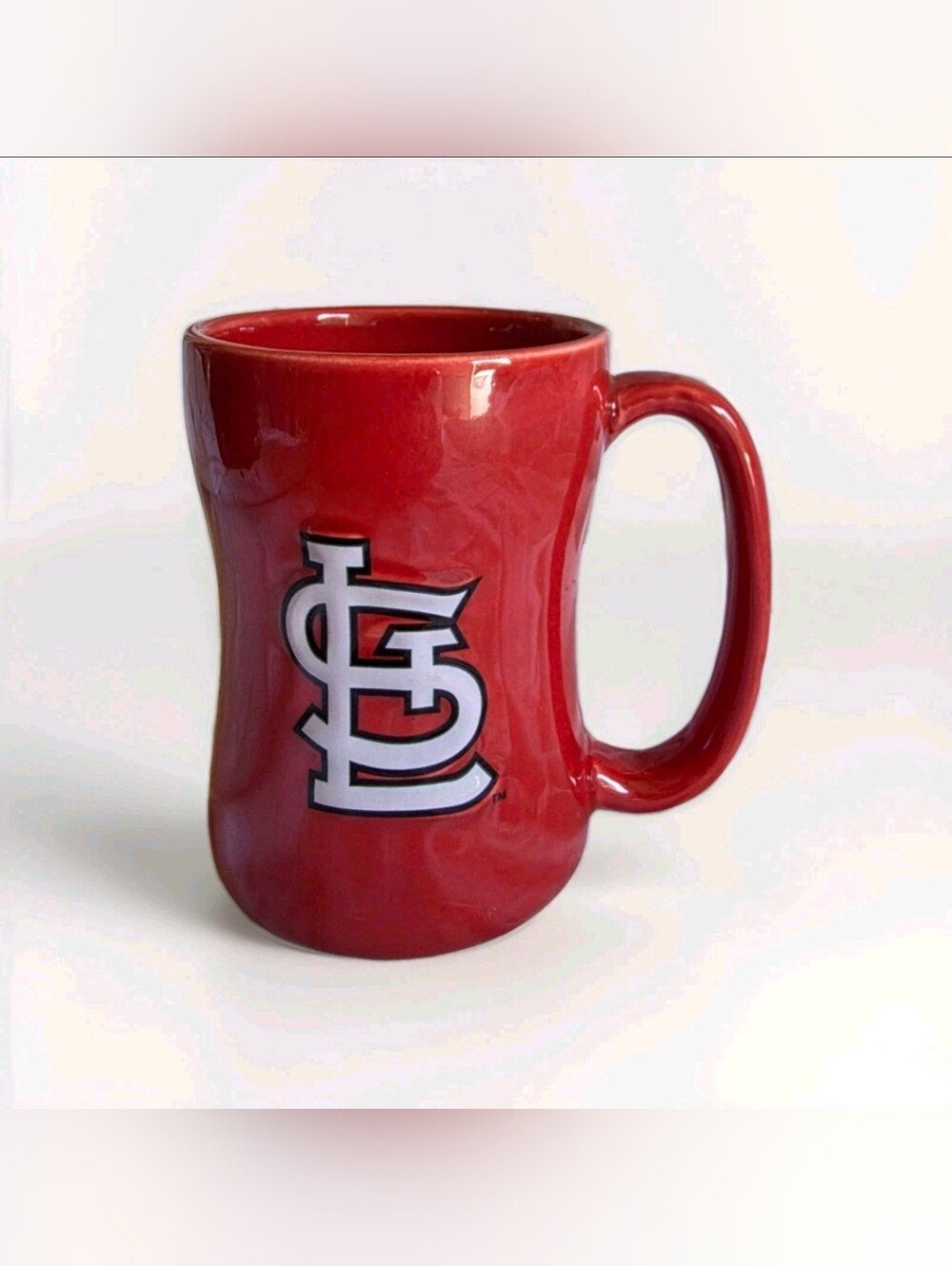 St Louis Cardinals Baseball Red Design 15oz Sculpted Coffee Mug  MLB Cup
